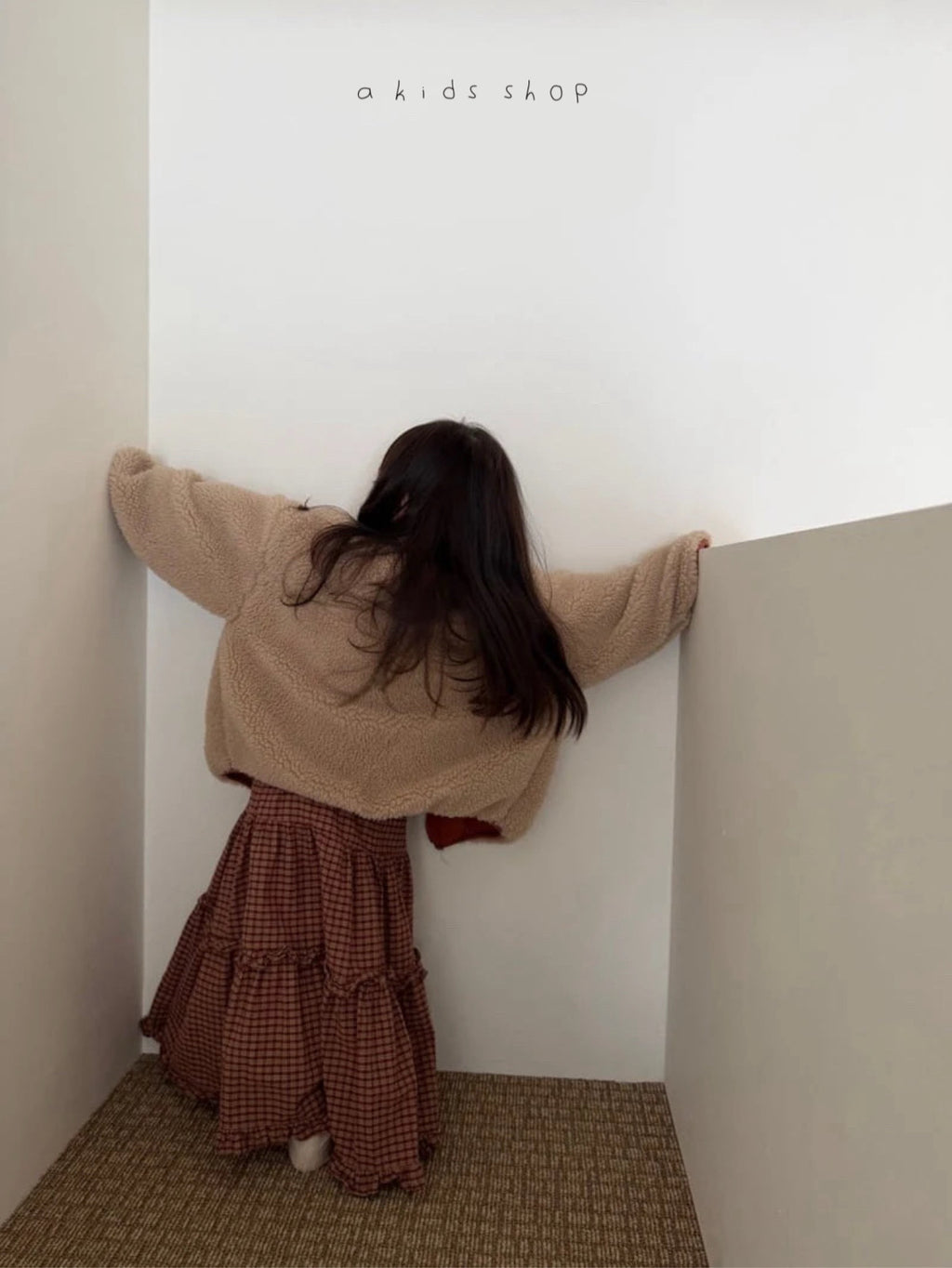 the gingham tiered maxi skirt