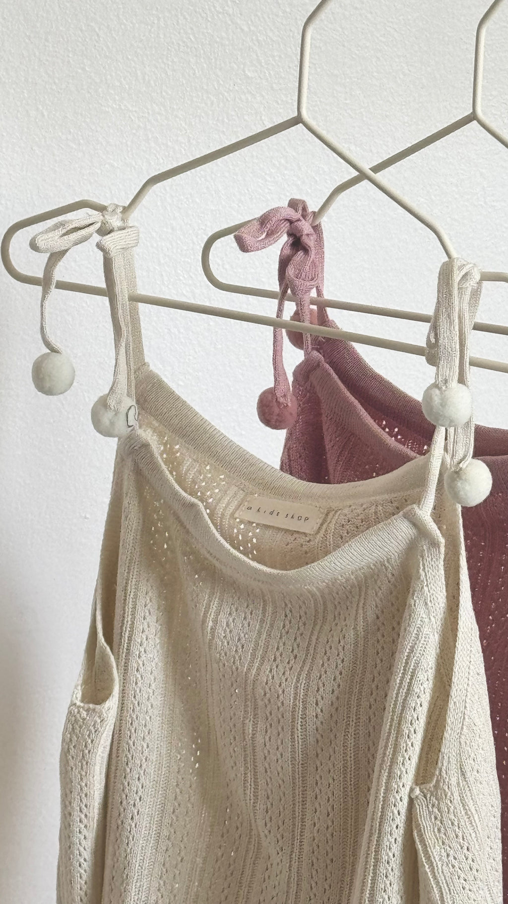 the pom pom knit cami
