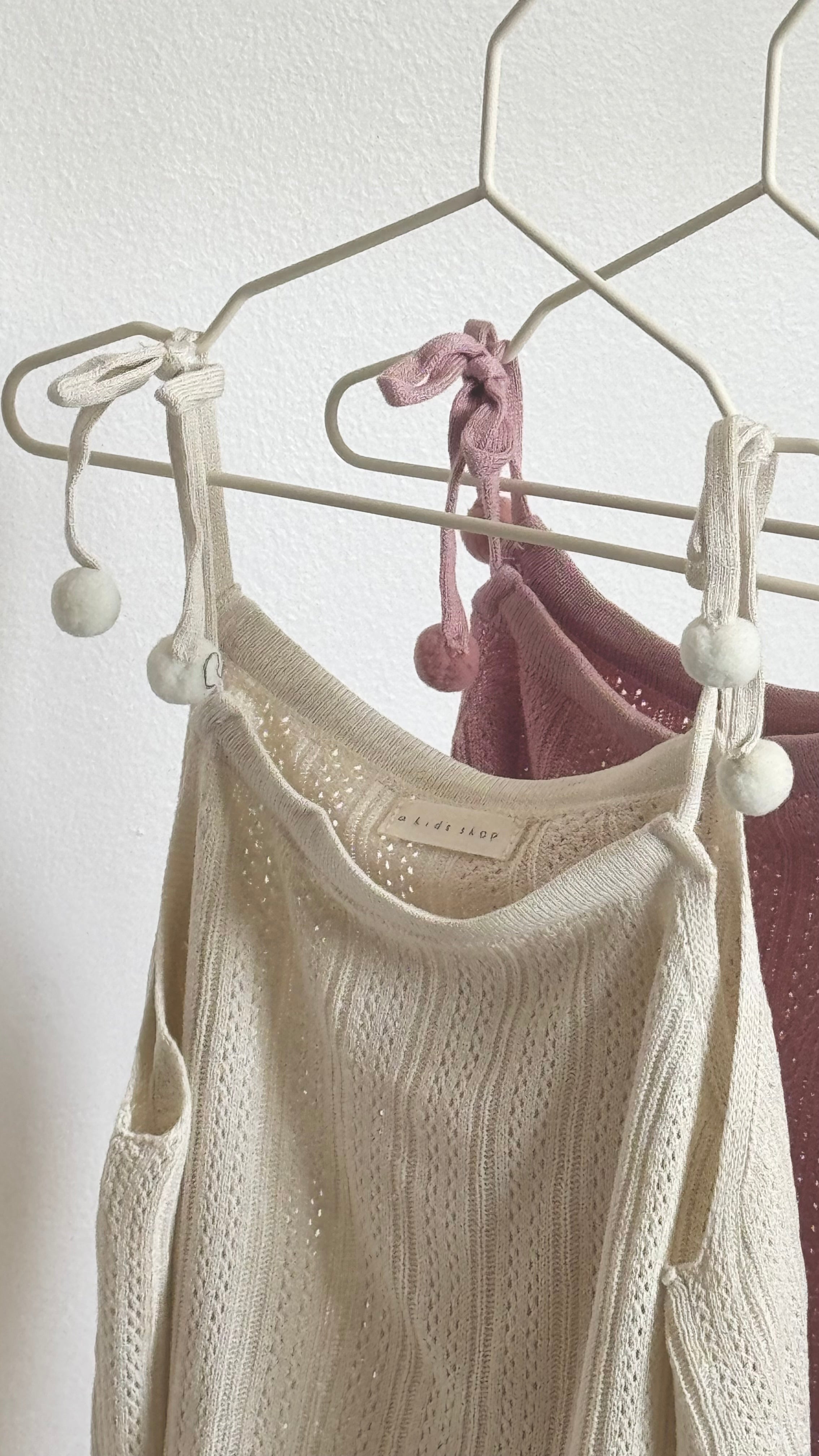 the pom pom knit cami