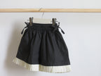 pleated hem shorts