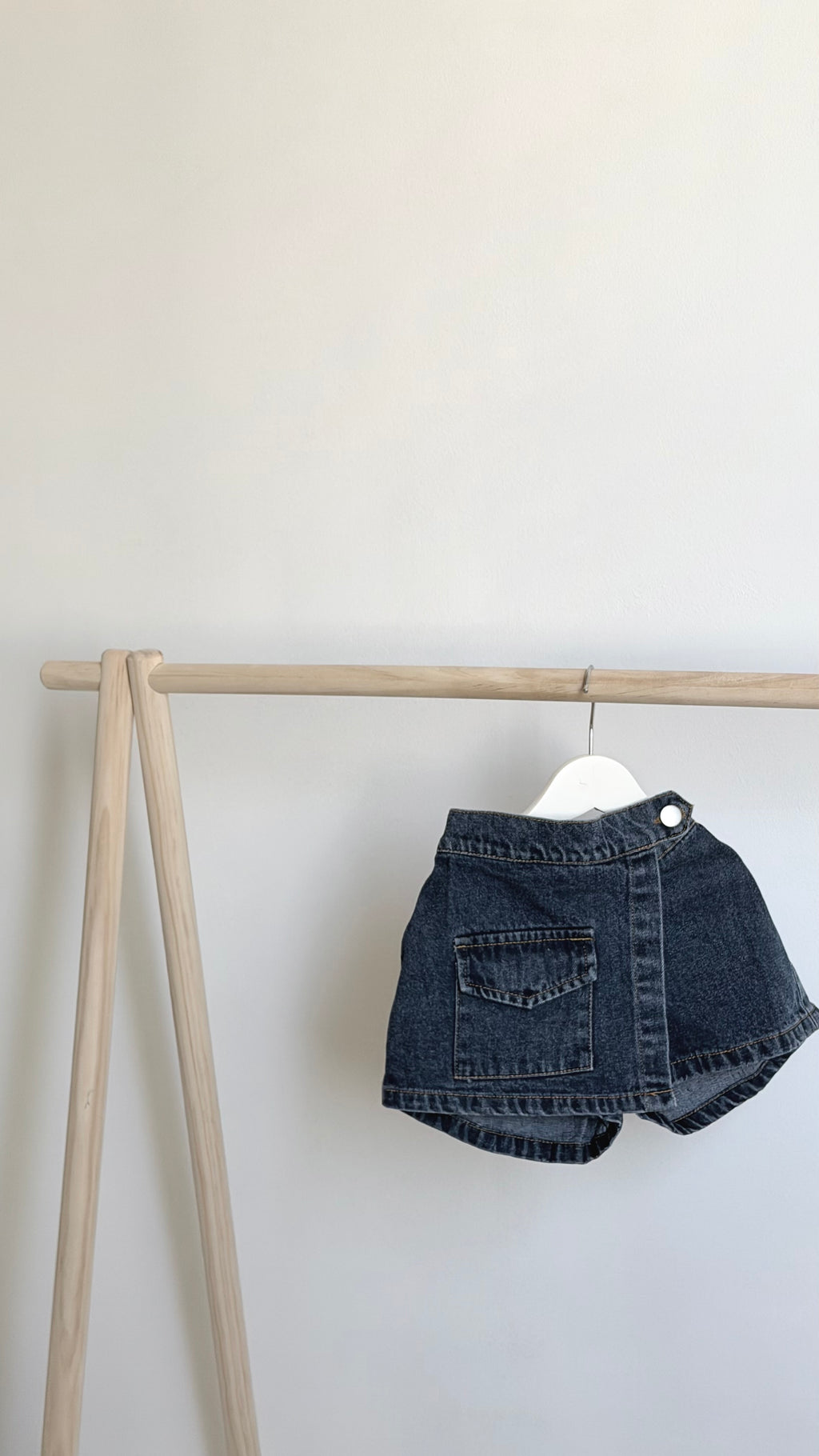 the denim mini skorts